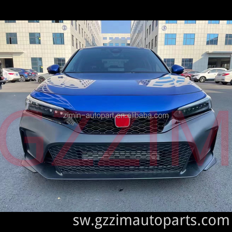 Vifaa vya Gari Kuboresha Kitengo cha mbele cha nyuma cha Bumper Bodykit Kwa Aina ya Civicl R